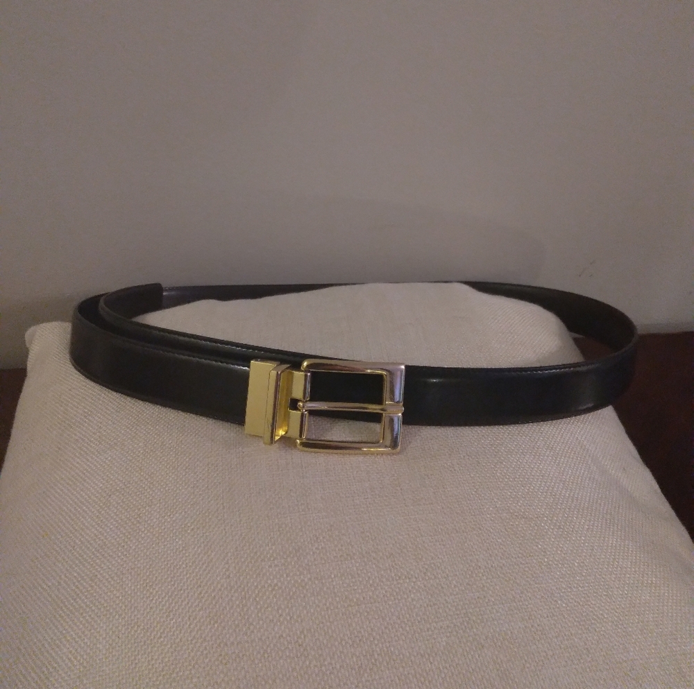 🔴3/$10🔴Men's black 44" belt w/ goldtone buckle